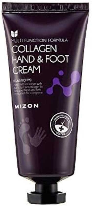 Mizon Anti Aging Collagen Repairing Hand Cream, Moisturizing Lotion Skin Porectant For Dry Hands, Heels And Elbows, For Cracked Hands And Feet, Dry Skin Relief, All Skin Types 100ml 3.38 Fl Oz
