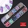 Artdone 9 Boxes Nail Rhinestones,Nail Gems Nail Diamonds,Nail Art Studs Nail Crystals Nail Sequins For Nails Kit With 1 Tweezers And 3 Pen For Nail Art Supplies Accessories