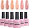 Aimeili Sheer Color Builder Base Gel For Nails, No Need Slip Solution Builder Extension, Soak Off Nude Gel Nail Polish 6Pcs X 10ml - Kit Set 38