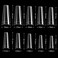 Infeling Clear Coffin Nail Tips - Clear Acrylic Nail Tips, 500Pcs Clear Tips For Acrylic Nails, Half Cover False Nail Fake Nail Tips With Box, Clear French Nail Tips For Nail Salons Home, 10 Sizes