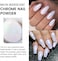 2 Pcs Neon Iridescent Chrome Nail Powder,Mermaid Chrome Nail Powder Symphony Shell Nail Powder,Mermaid Pearl Magic Nail Powder Salon Nail Pigment Manicure Pigment