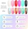 2 Pcs Neon Iridescent Chrome Nail Powder,Mermaid Chrome Nail Powder Symphony Shell Nail Powder,Mermaid Pearl Magic Nail Powder Salon Nail Pigment Manicure Pigment
