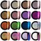 Artdone Chrome Nails Nail Accessories, 16 Jars Nail Art Glitter Decoration Metallic Mirror Effect Holographic Aurora Chameleon Pigment Powder 1G/Jar Pearl For Resin Craft &amp; Nail Art Fimo