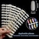 Noverlife 120 Nail Colors Display Book With 120 False Nail Tips, Nail Gel Polish Display Chart, Manicure Salon Studio Nail Art Samples Color Swatches Cardboard Nail Design Showcase