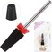 Nail Carbide 5 In 1 Bit - Two Way Rotate Use For Both Left And Right Handed - Fast Remove Acrylic Or Hard Gel - 3/32" Shank - Manicure, Nail Art, Drill Machine (Fine - F, Black)