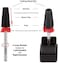 Nail Carbide 5 In 1 Bit - Two Way Rotate Use For Both Left And Right Handed - Fast Remove Acrylic Or Hard Gel - 3/32" Shank - Manicure, Nail Art, Drill Machine (Fine - F, Black)