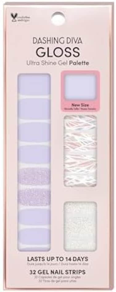 Dashing Diva Gleam Queen Strip Nails, Shiny Strips For Nails