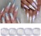 5Color Pearl Powder Nail Art Glitter Mirror Effect Chrome Pigment Uv Gel Polish Shimmer Dip Dust Nail Art Decoration Nail Kit Chrome Powder For Nails (5Pcs Chrome Nail Powder)