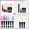 Saviland Poly For Nail Gel Kit - Glitter Poly Nails Gel With Nail Dryer Nail Extension Gel Kit Nail Enhancement Builder Gel Kit For Nail Manicure Beginner Starter Kit All-In-One