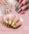 Chrome Nail Powder 6 Jars Rose Gold Mirror Effect Manicure Pigment Glitter Dust For Salon Home Diy Nail Art Deco With 6 Eyeshadow Sticks