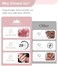 Chrome Nail Powder 6 Jars Rose Gold Mirror Effect Manicure Pigment Glitter Dust For Salon Home Diy Nail Art Deco With 6 Eyeshadow Sticks
