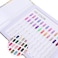 Noverlife 120 Nail Colors Display Book With 120 False Nail Tips, Nail Art Samples Color Swatches Cardboard, Nail Gel Polish Display Chart Nail Design Showcase For Manicure Salon Studio