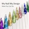 Burano Nail Foil Glue Gel, 15ml 2 Bottles With 100Pcs Foil Sticker Nails Foils Adhesive And Rubber Nail Push Pen For Designer Transfer Gel Polish