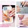 مجموعة أظافر أكريليك Stiletto اضغط على الأظافر على شكل مسبق، مجموعة وصلات أظافر صناعية شفافة، غطاء كامل لأظافر هلامية ناعمة، مجموعة مانيكير لفن الأظافر في صالونات التجميل، 12 مقاسًا