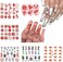 Chinese Character Dragon Nail Stickers 5 Pcs Panda Flame Tai Chi Chinese Knot Design Nail Decals Water Transfer Diy Nail Art Wraps Manicure Tips Decorations