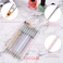Nail Art Brushes, 9Pcs Nail Brushes With 9 Different Sizes And Colors, Double-Ended Design, Soft Nylon Heads, Acrylic Handles, Perfect For Home Use And Professional Nail Salon