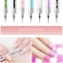 Nail Art Brushes, 9Pcs Nail Brushes With 9 Different Sizes And Colors, Double-Ended Design, Soft Nylon Heads, Acrylic Handles, Perfect For Home Use And Professional Nail Salon