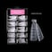 100 Pcs Poly Extension Gel Dual Nail Form Builder Gel Stiletto Nail Molds False Nail Tips For Gel Manicure Nail Art Design Salon Diy At Home (Stiletto Dual Forms Set)