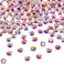 Bememo Ss20 Ab Crystal Diamond Rhinestones Flat Back Round Rhinestones Iridescent Crystals Round Beads Flat Back Glass (5760 Pieces)