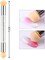 Silpecwee 1Pc Uv Gel Nail Gradient Sponges Pen With 16Pcs Replaceable Sponge Heads Double Head Nail Ombre Brush Acrylic Manicure Diy Tools