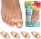 Toe Spacers Bunion Corrector For Women And Men, Big Toe Straightener, Double Loop Gel Splint Separator For Correct Alignment Of Overlapping Toes (Beige)