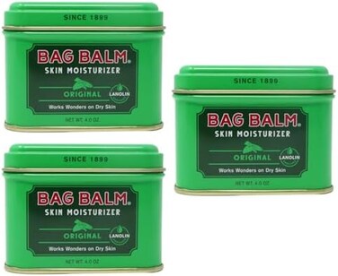 Bag Balm Vermont's Original For Dry Chapped Skin Conditions - Hand &amp; Body (4 Ounce (Pack Of 3))