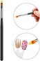 Wokoto 10 Pcs Nail Ombre Brushes For Acrylic Nails Nail Art Brushes Kit With 4 Nail Sponges Tips Gradient Nail Brushes Ombre 5 Size 2 Way Nail Liner Brushes And Nail Dotting Tools Kit