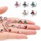 Nail Charms,20 Pcs Planet Nail Charms For 3D Nail Art Decoration,Saturn Shape Chrome Nail Charms 3D Planet Nail Rhinestone Crystals Diamond Charms,5 Colours (Planet)