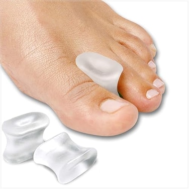 Natracure Gel Toe Separators &amp; Bunion Toe Spacers For Toe Alignment &ndash; Toe Straighteners For Crooked Toes, Curled Toes And Overlapping Toes Corrector, Hammertoe Corrector, Calluses &amp; Valgus Toe &ndash; 12Pk