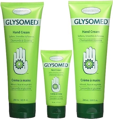 Glysomed Hand Cream Combo Pack, 8.5 Fl Oz (2 Count) 1.7 Fl Oz (1 Count)