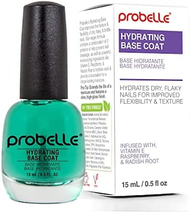 طبقة أساسية مرطبة من بروبيل للأظافر الجافة والأظافر الهشة - الكيراتين وفيتامين E يعيدان الأظافر إلى حالة رطبة، 0.5 أونصة سائلة/ 15 مل
