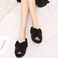 Humiwa Womens Faux Fur Slippers Warm Fussy Flip Flop House Slippers Open Toe Home Slippers For Girls Men