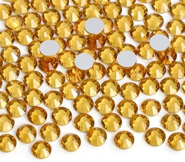 Jollin Glue Fix Crystal Flatback Rhinestone Glass Diamonds Round Gemstones