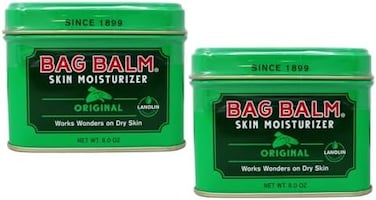 Bag Balm Vermont's Original For Cracked Hands, Dry Skin - Moisturizing Lotion Salve 8 Ounce - 2 Pack