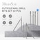 Melodysusie 10Pcs Diamond Nail Drill Bit Set, 3/32'' (2.35Mm) Professional Cuticle Nail Drill Bits Kit For Acrylic Gel Nails, Efile Manicure Pedicure Shapen Remove Tools, Home Salon Use(Silver)