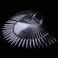 Art&amp;Beauty 2 Sets 100 Tips Fan Shape Plastic Nail Art Tips Display Polish Board Display Practice Sticks With Metal Split Ring Holder (Clear Color)