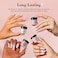 Azurebeauty Dip Powder Nail Kit, 4 Colors Dipping Powder Nude Skin Glitter System Liquid Set Recycling Tray, French Nail Art Base &amp; Top Coat Activator Diy Salon.