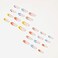 24 Pcs Coffin Press On Nails Long, Fake Nails Glue On Nails, Glossy False Nails With Glue, Acrylic Nails For Women And Girls (Colorful Stiletto)
