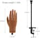 Knowu Nail Pratice يد تدريب للأظافر الأكريليك مع دعامة حامل، يد مانيكان سيليكون ناعمة، يد مرنة قابلة للانحناء لممارسة الأظافر يد وهمية لأداة ممارسة فن الأظافر