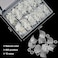 Ranrose Short Nail Tips- 600Pcs Oval Half Cover False Tips 12 Sizes Round Acrylic Nails With Box