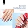Beetles Gel Polish Nail Kit Easy Nail Extension Set 2 In 1 Nail Glue Base Coat With Pre Shaped Medium Coffin Soft Nail Tips And LED Nail Lamp Acrylic Nail Clipper For Nail Art Diy Home Manicure