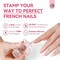 Saviland Nail Art Stamper Kit - 2Pcs Clear Silicone Nail Stamper Long &amp; Short Jelly Stamper For Nails With Scrapers Nail Design Supplies Tools Kit For French Manicure Home Diy Nail Salon