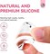 Saviland Nail Art Stamper Kit - 2Pcs Clear Silicone Nail Stamper Long &amp; Short Jelly Stamper For Nails With Scrapers Nail Design Supplies Tools Kit For French Manicure Home Diy Nail Salon