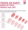 Saviland Nail Art Stamper Kit - 2Pcs Clear Silicone Nail Stamper Long &amp; Short Jelly Stamper For Nails With Scrapers Nail Design Supplies Tools Kit For French Manicure Home Diy Nail Salon