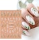 Jmeowio 3D Embossed Flower Leaves Nail Art Stickers Decals 4 Sheets 5D Self-Adhesive Pegatinas U&ntilde;as Summer Nail Supplies Nail Art Design Decoration Accessories