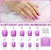 Teenitor Short Press On Nails Matte Acrylic Nails, 288Pcs Short Round Press On Nails Small Fake Nails, Short Matte False Nails With Glue, 12 Color Glue On Nails Short Stick On Nails For Small Hands