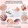 Makartt Solid Builder Nail Gel,15ml 4 In 1 Nail Extension Gel Uv Nail Glue For Acrylic Nails Soft Gel Nails Rhinestones Gel 3D Sculpture Gel Hard Gel For Nails Uv/Led Nail Lamp Required Khaki Rose