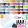 Jodsone 60 Pcs Gel Nail Polish Kit With U V Light 55 Colors No Wipe Beautiful Colors Nail Gel Polish Base Top Coat Manicure Gifts For Salon And At Home