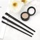 3Pcs Eyeliner Brush Kit, Flat &amp; Fine Angled Eyeliner Brush Slanted Angled Brow Brush, Angled &amp; Flat Eyeliner Eyebrow Concealer Brush Makeup Tools For Eyeshadow Eyebrow Cosmetics