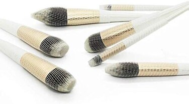 أغطية فرش المكياج للسفر، شبكة حماية لفرش المكياج، شكل فرشاة المكياج لفرشاة التجميل، 60 عبوة